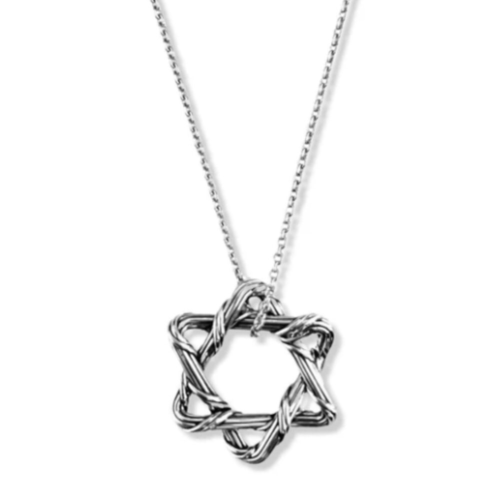 Peter Roth Thomas Signature Mini Star of David Necklace NIB Sterling Silver NWT